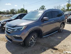 Salvage cars for sale at Riverview, FL auction: 2017 Honda Pilot Touring