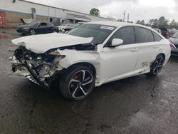 Salvage cars for sale at New Britain, CT auction: 2018 Honda Accord Sport
