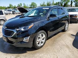 Salvage cars for sale at Bridgeton, MO auction: 2018 Chevrolet Equinox LT