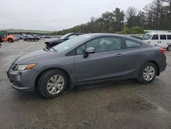 Salvage cars for sale from Copart Brookhaven, NY: 2012 Honda Civic LX