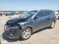 Salvage cars for sale at Grand Prairie, TX auction: 2015 Nissan Rogue S