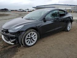 Salvage cars for sale at San Diego, CA auction: 2022 Tesla Model 3