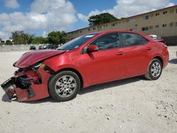Salvage cars for sale from Copart Opa Locka, FL: 2016 Toyota Corolla L