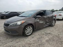 Salvage cars for sale at Houston, TX auction: 2014 KIA Forte LX