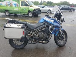 Salvage cars for sale from Copart Pennsburg, PA: 2018 Triumph 2018 Triumph Motorcycle Tiger 800 XRT