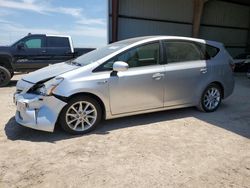 Salvage cars for sale from Copart Houston, TX: 2012 Toyota Prius V