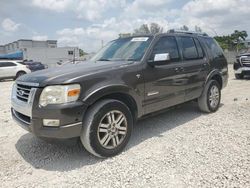 Salvage cars for sale at Opa Locka, FL auction: 2007 Ford Explorer Limited