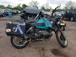 Salvage motorcycles for sale at Chalfont, PA auction: 1991 BMW R100 GS Parisdakar