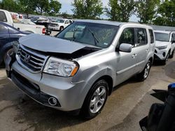 Salvage cars for sale at Bridgeton, MO auction: 2013 Honda Pilot EXL