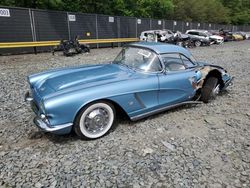 Salvage cars for sale at Waldorf, MD auction: 1962 Chevrolet Corvette