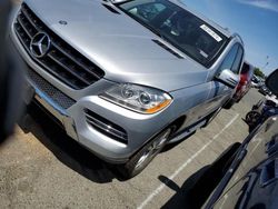 Salvage cars for sale at Vallejo, CA auction: 2012 Mercedes-Benz ML 350 Bluetec