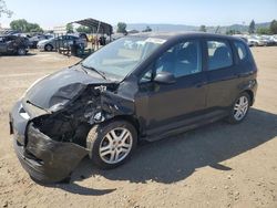 Salvage cars for sale at San Martin, CA auction: 2008 Honda FIT Sport