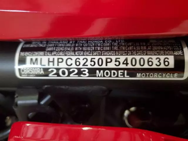 2023 Honda CBR500 RA