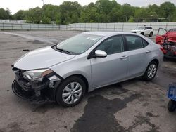 Salvage cars for sale at Assonet, MA auction: 2015 Toyota Corolla L