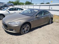 Salvage cars for sale from Copart Sacramento, CA: 2015 Tesla Model S P85D