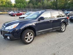 Salvage cars for sale from Copart Waldorf, MD: 2014 Subaru Outback 2.5I Limited