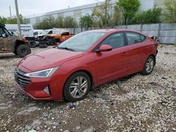 Salvage cars for sale at Franklin, WI auction: 2019 Hyundai Elantra SEL