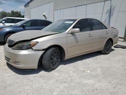 Salvage cars for sale from Copart Apopka, FL: 2002 Toyota Camry LE