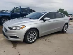 Salvage cars for sale at Grand Prairie, TX auction: 2017 Ford Fusion SE