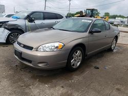 Chevrolet Montecarlo salvage cars for sale: 2006 Chevrolet Monte Carlo LT