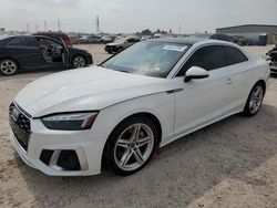 Salvage cars for sale at Houston, TX auction: 2021 Audi A5 Premium Plus 45