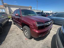 Salvage trucks for sale at Dyer, IN auction: 2002 Chevrolet Avalanche K1500