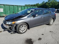 Salvage cars for sale at Ellwood City, PA auction: 2012 Honda Civic EX