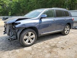 Salvage cars for sale at Austell, GA auction: 2012 Toyota Highlander Limited