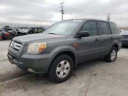 Salvage cars for sale at Sun Valley, CA auction: 2007 Honda Pilot LX