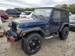 Salvage cars for sale from Copart Houston, TX: 2004 Jeep Wrangler X