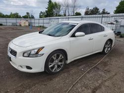 Salvage cars for sale from Copart Ontario Auction, ON: 2012 Nissan Maxima S