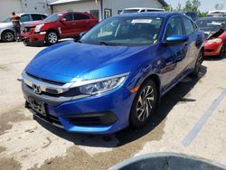 Salvage cars for sale at Pekin, IL auction: 2018 Honda Civic EX
