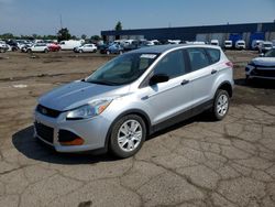 Salvage cars for sale from Copart Woodhaven, MI: 2014 Ford Escape S