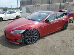 Salvage cars for sale from Copart Fredericksburg, VA: 2017 Tesla Model S