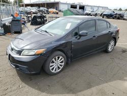 Salvage cars for sale at Denver, CO auction: 2012 Honda Civic EXL
