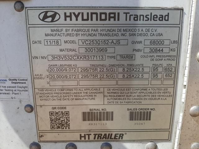 2019 Hyundai Trailers Van TRL