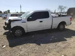 Salvage trucks for sale at Los Angeles, CA auction: 2015 Ford F150 Super Cab