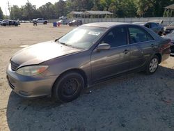 Salvage cars for sale at Savannah, GA auction: 2003 Toyota Camry LE
