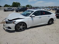 Salvage cars for sale from Copart Haslet, TX: 2022 Honda Accord Touring