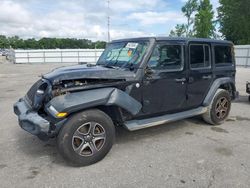 Salvage cars for sale at Dunn, NC auction: 2018 Jeep Wrangler Unlimited Sport