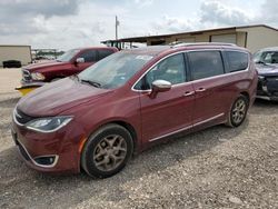 Salvage cars for sale at Temple, TX auction: 2017 Chrysler Pacifica Limited