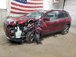 Salvage cars for sale at Lyman, ME auction: 2019 Jeep Cherokee Limited