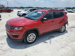 Jeep Compass salvage cars for sale: 2020 Jeep Compass Sport