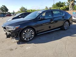 Salvage cars for sale at San Martin, CA auction: 2018 Acura RLX Tech