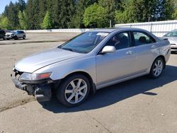 Salvage cars for sale from Copart Arlington, WA: 2004 Acura TSX