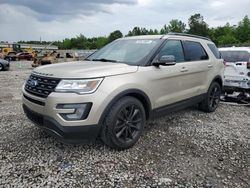 Salvage cars for sale at Memphis, TN auction: 2017 Ford Explorer XLT