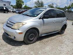 Salvage cars for sale from Copart Opa Locka, FL: 2005 Scion XA