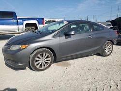 Salvage cars for sale from Copart Haslet, TX: 2012 Honda Civic EX