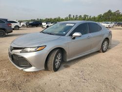 Salvage cars for sale at Houston, TX auction: 2020 Toyota Camry LE