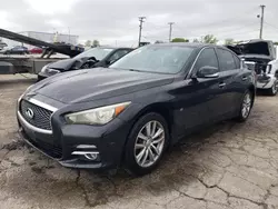 Salvage cars for sale from Copart Chicago Heights, IL: 2015 Infiniti Q50 Base
